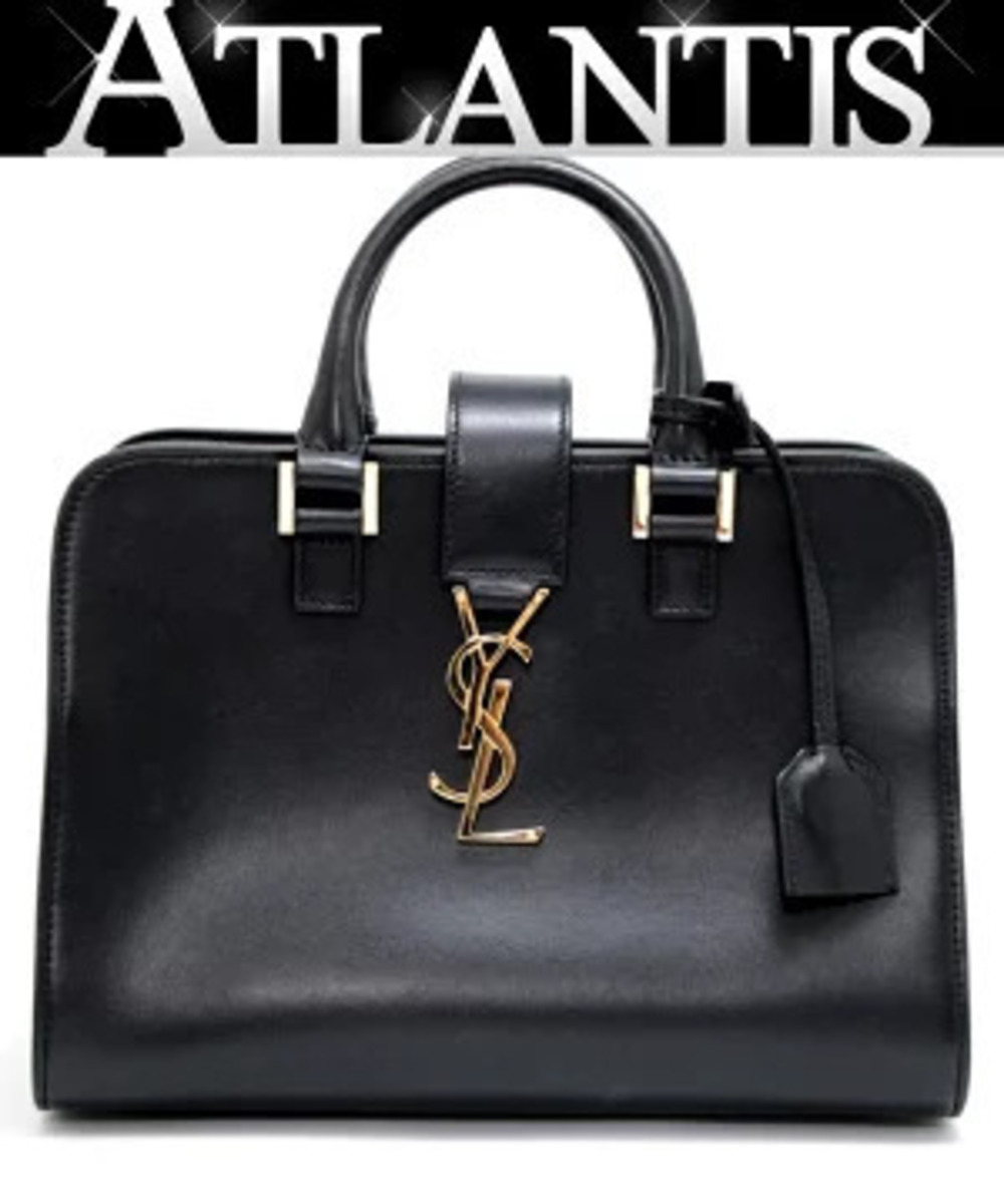 Saint Laurent Paris Baby Cabas bag leather black